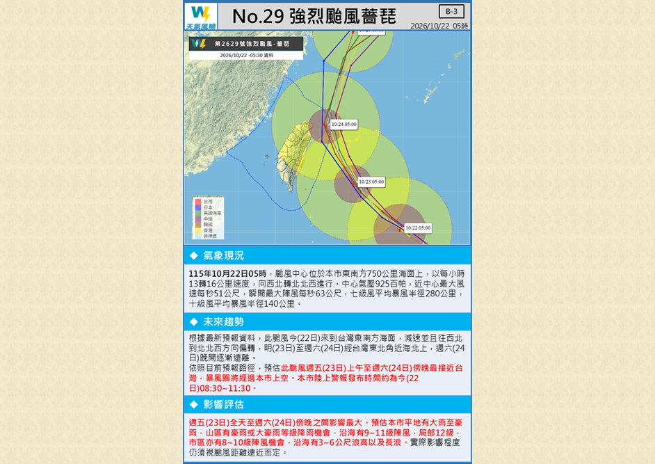 薔琵颱風路徑-1